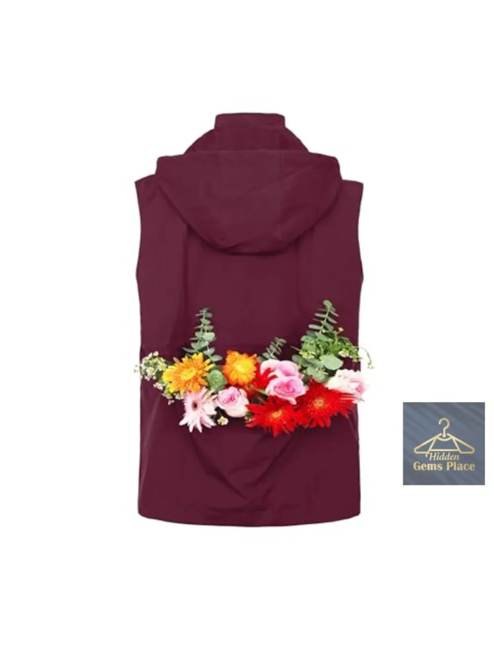 Women's Packable Military Utility Vest Windbreaker Waterproof Cargo with